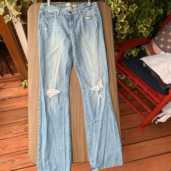 Vintage Sz 8L Abercrombie & Fitch Distressed Boyfriend Cut - Picture 2 of 8